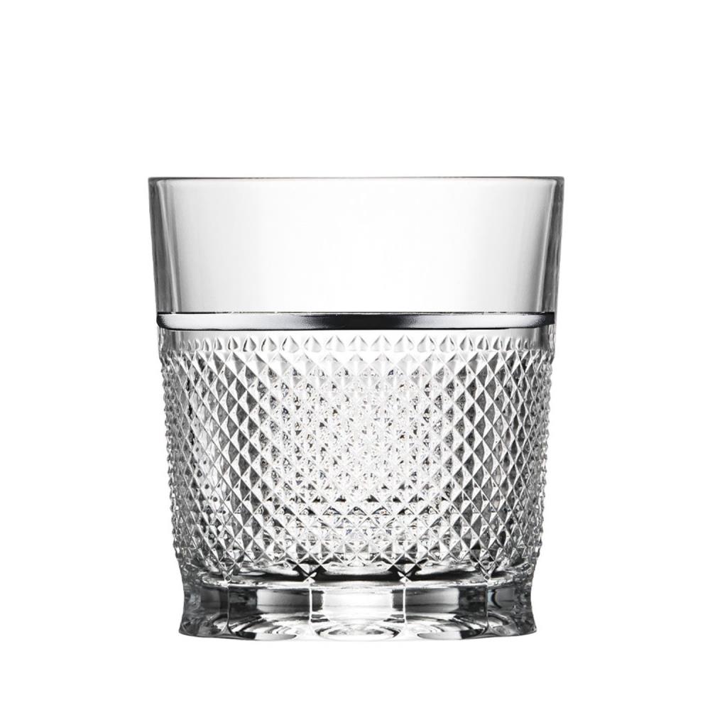 Whiskyglas Kristall Oxford Platin Raia klar (9 cm)