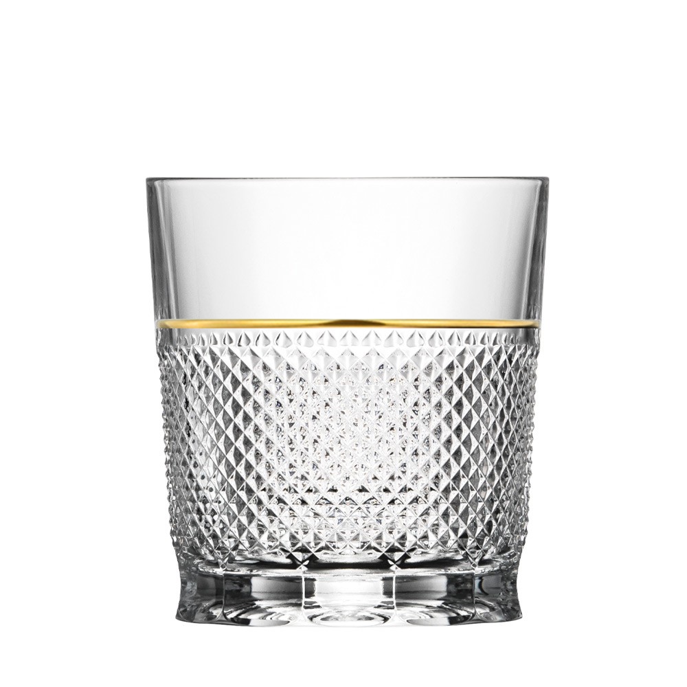 Whiskyglas Kristall Oxford Gold Raia klar (9 cm)