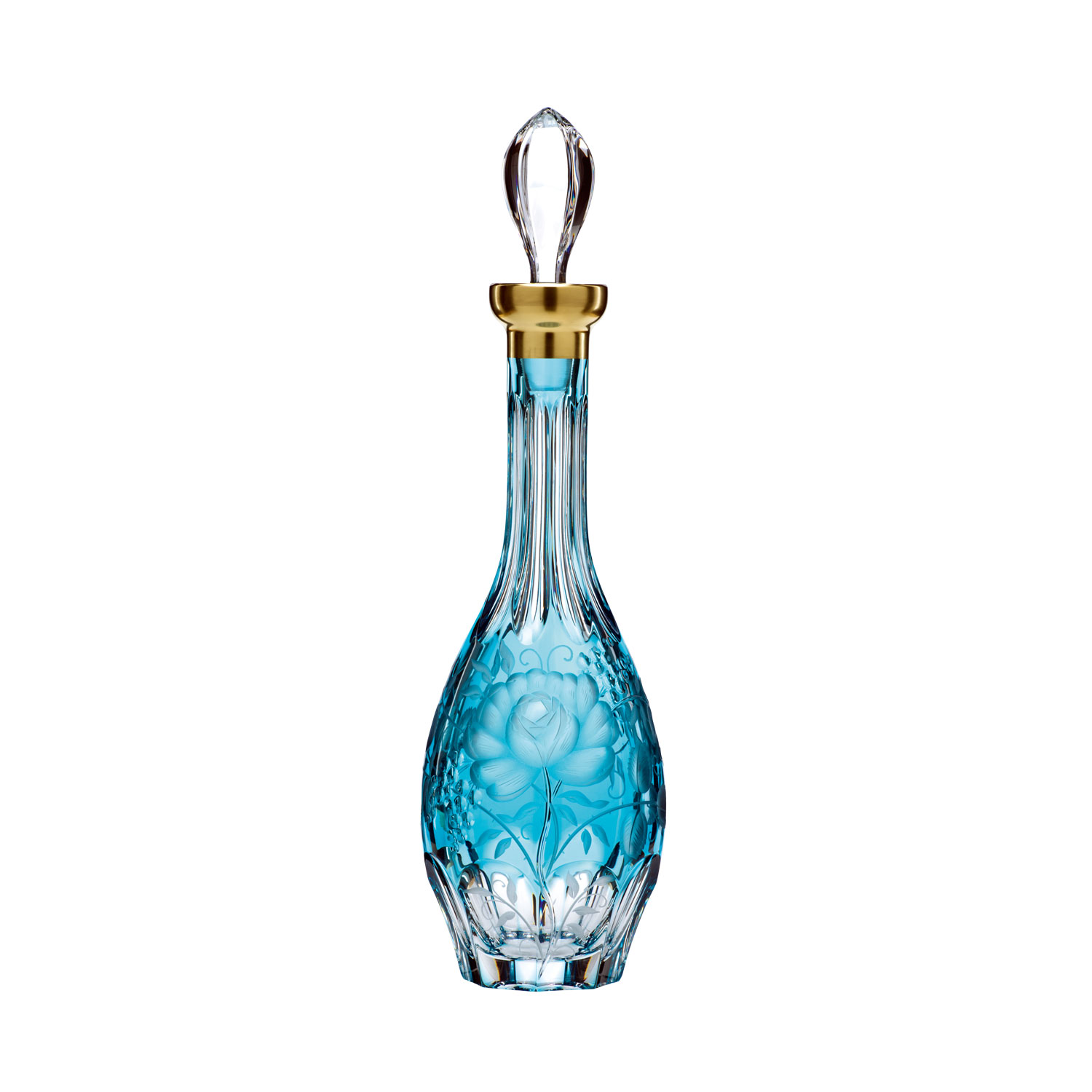 Decanter Carafe Crystal Primerose Gold Azure (37.3 cm)