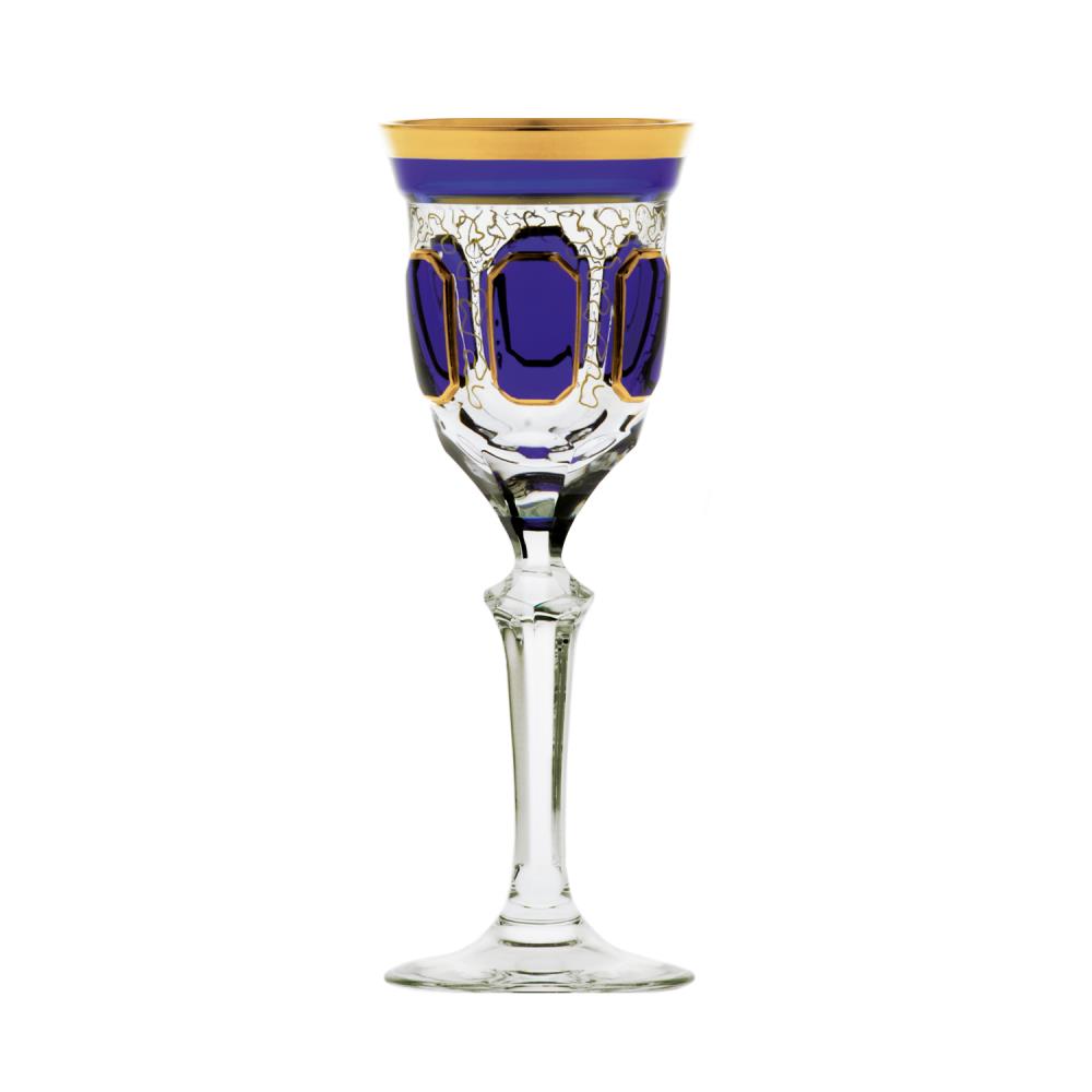 Liqueur glass crystal antique cobalt (16 cm) 2nd choice