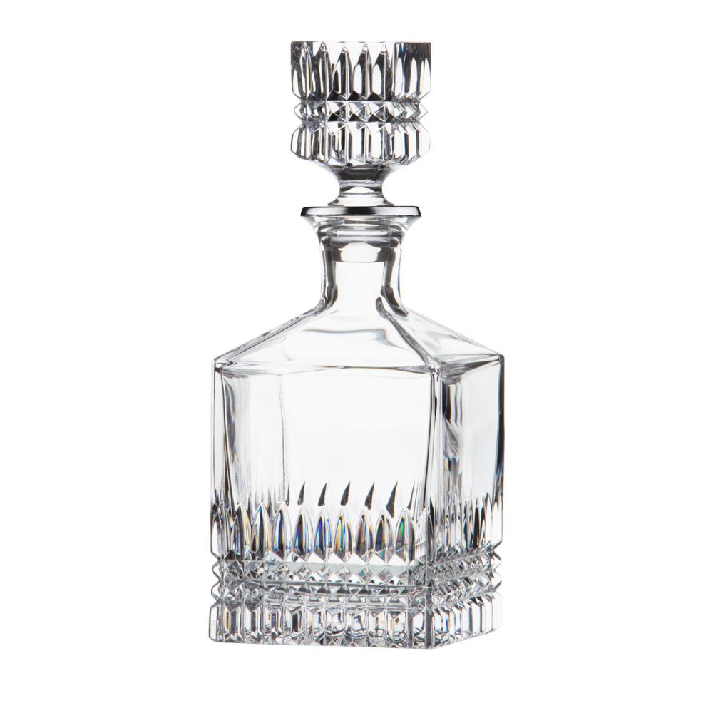 Whiskey decanter crystal Empire Platinum rim clear (25 cm)