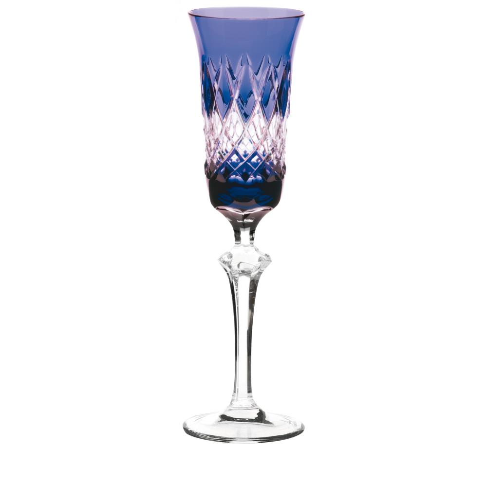 Champagne glass crystal Venedig kobalt (26,2 cm)